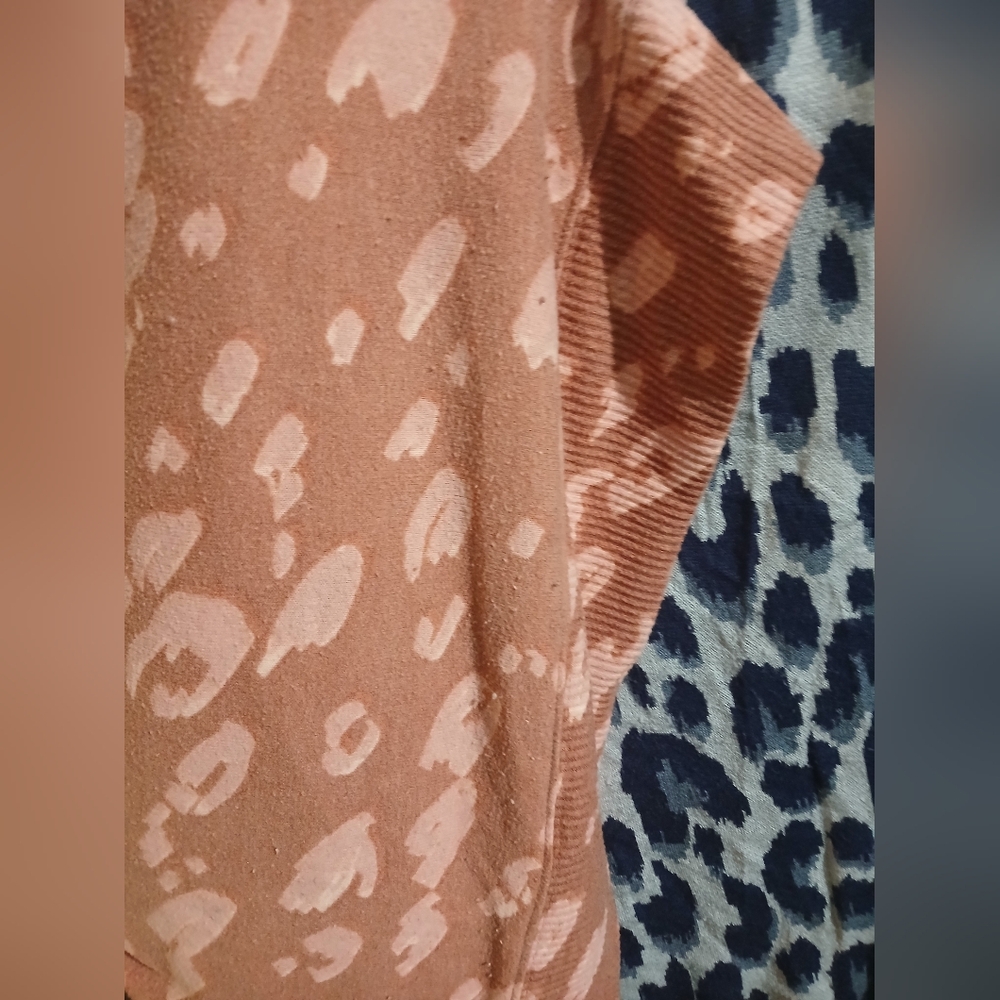 Leopard Print Sweaters in Pink and Blue #0007 - Picture 6 of 9